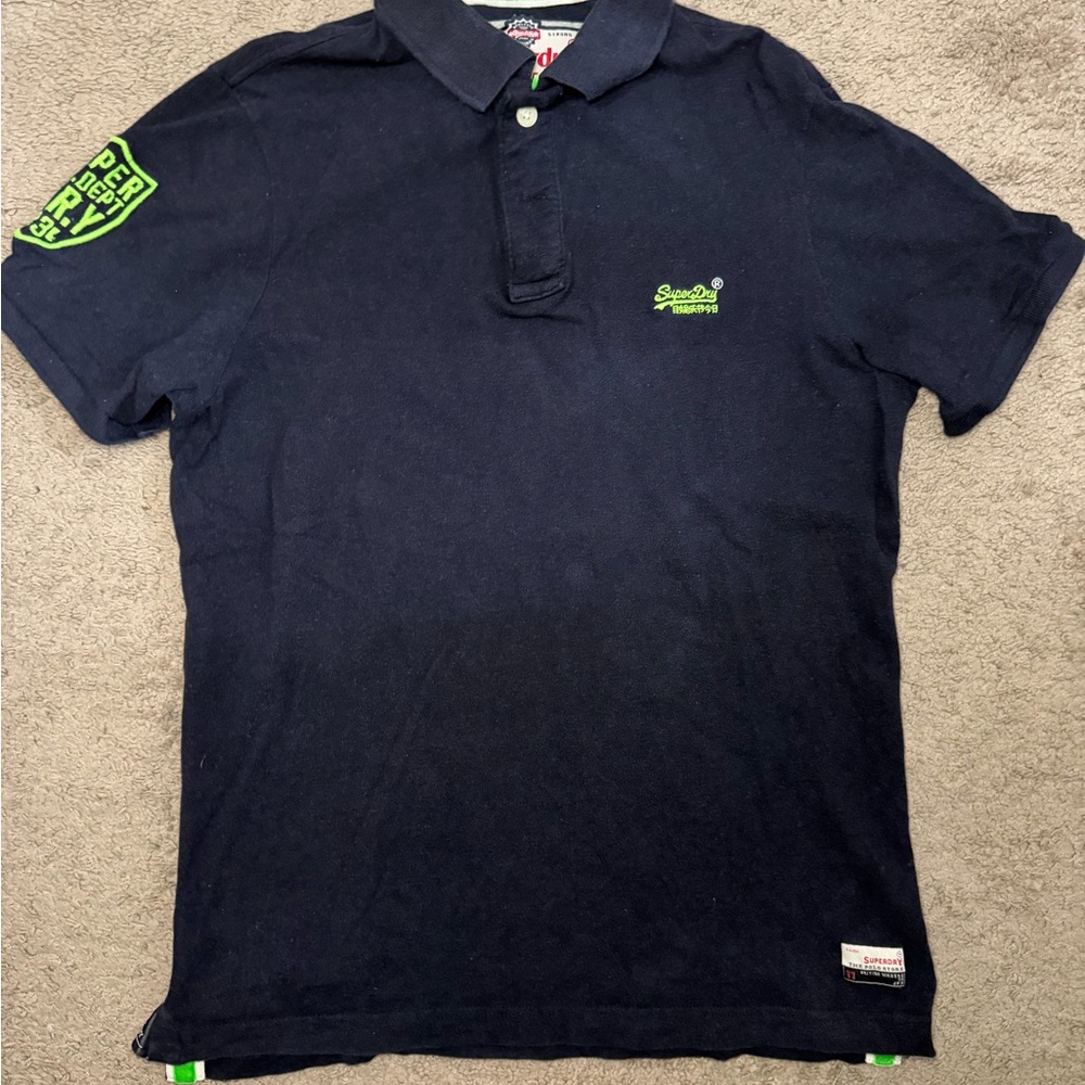 Superdry Men's Navy Polo Shirt XXL
